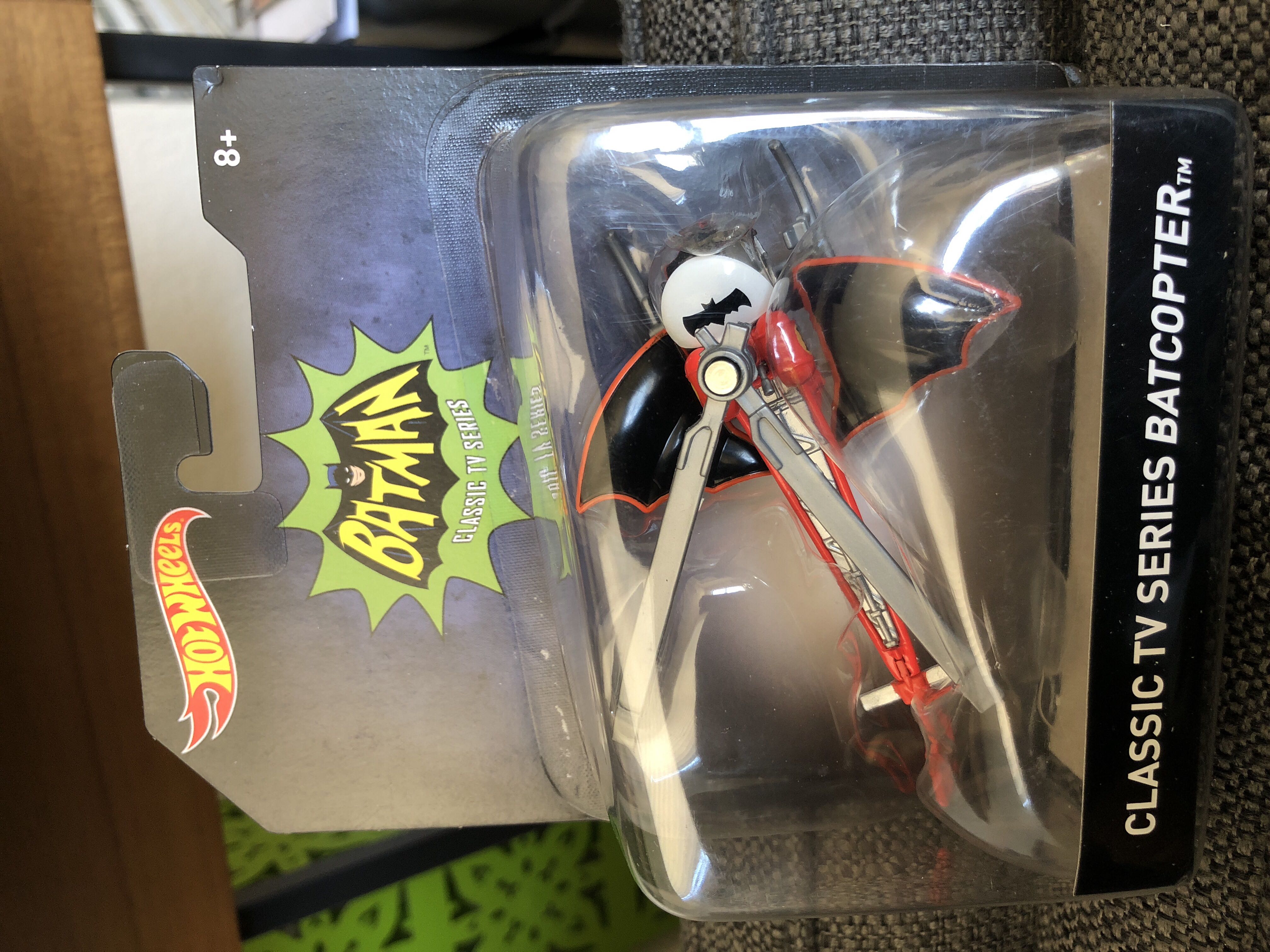 Hot Wheels Batman Classic TV Series Batcopter - Hot Wheels (Batman) action figure collectible [Barcode 887961242553] - Main Image 1