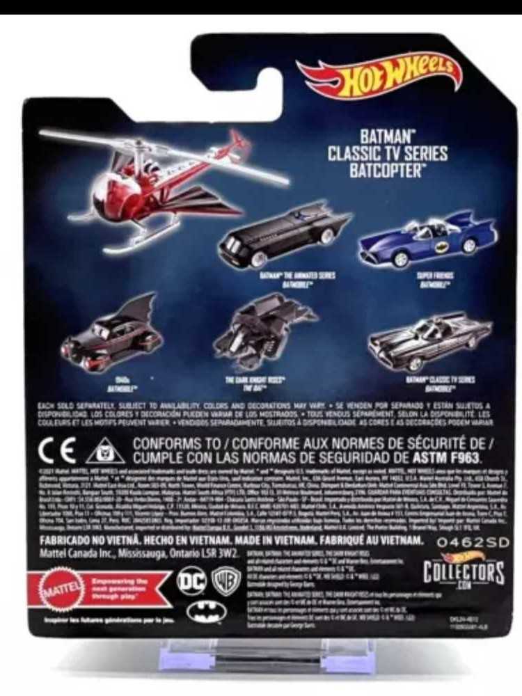 Hot Wheels Batman Classic TV Series Batcopter - Hot Wheels (Batman) action figure collectible [Barcode 887961242553] - Main Image 2