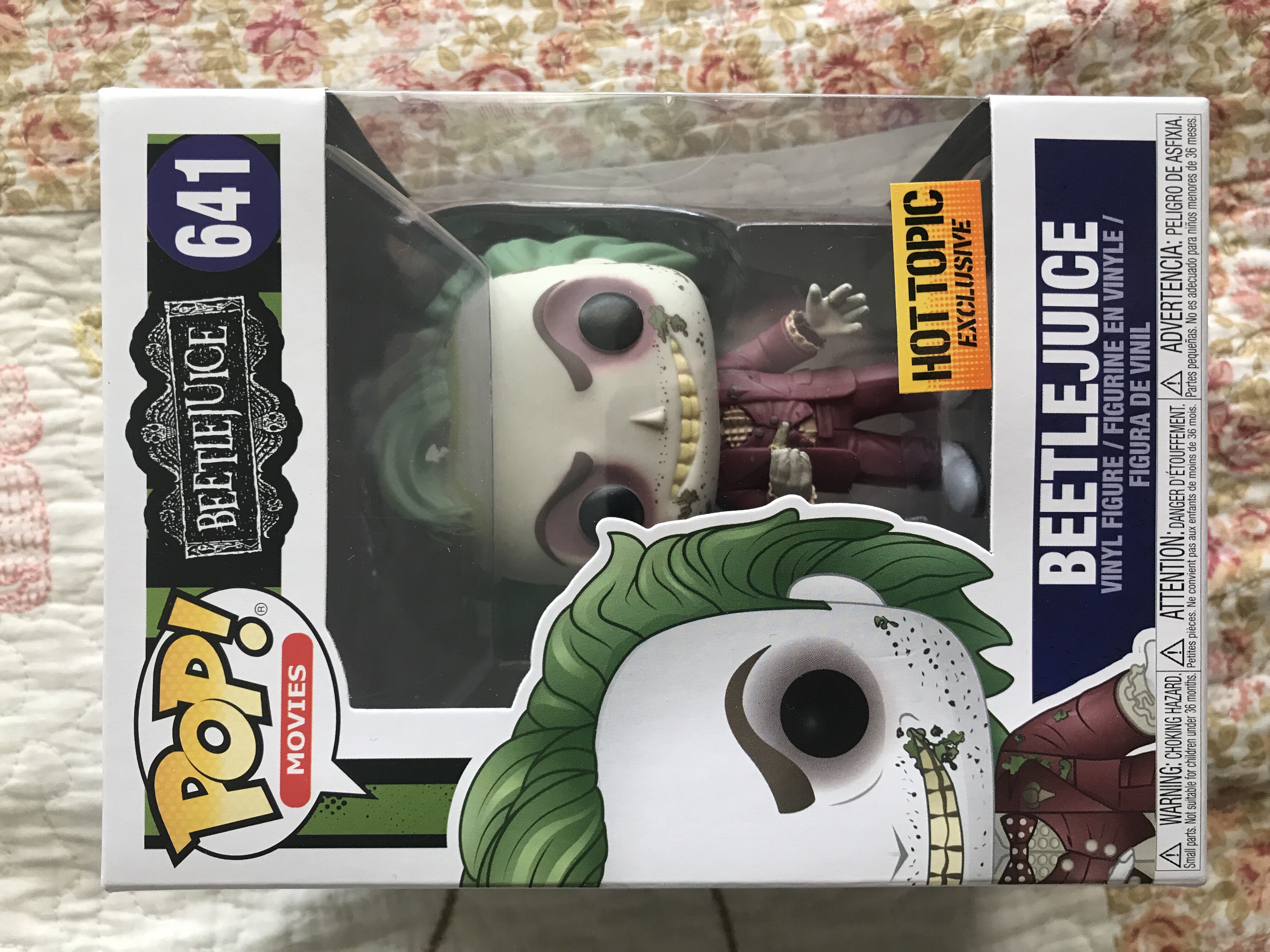 Beetlejuice Hot Topic Exclusive 641 - Funko Pop Movies (Vinyl Figure) action figure collectible [Barcode 11503407] - Main Image 1