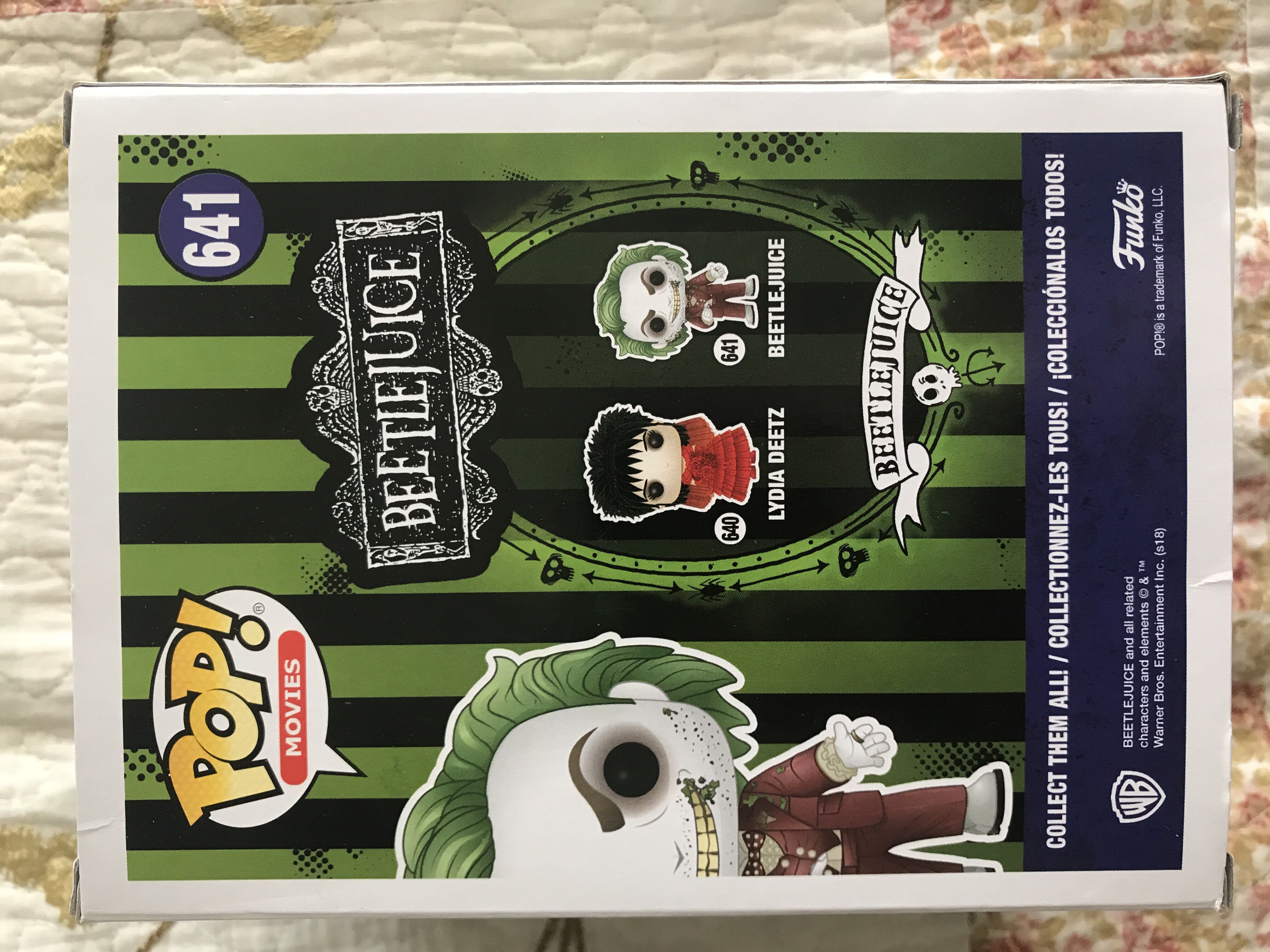 Beetlejuice Hot Topic Exclusive 641 - Funko Pop Movies (Vinyl Figure) action figure collectible [Barcode 11503407] - Main Image 3