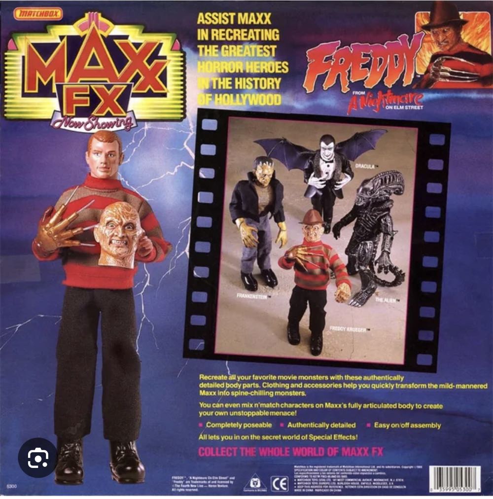 Freddy NOES MaxxFx - Matchbox (Horror) action figure collectible [Barcode 035995053007] - Main Image 2