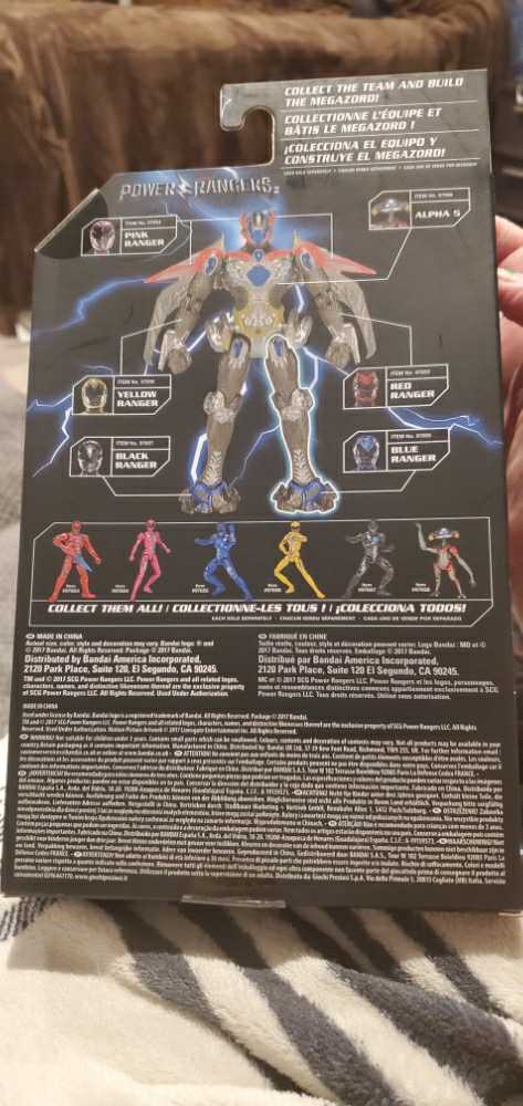 Blue Ranger (2017) - Bandai America (Power Rangers Legacy Collection) action figure collectible [Barcode 045557976552] - Main Image 2