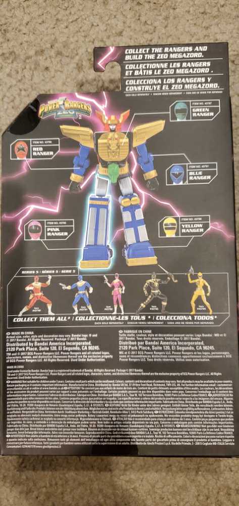 Power Rangers Legacy Action Figures - Zeo: Pink - Bandai (Build A Megazord) action figure collectible [Barcode 045557437923] - Main Image 2