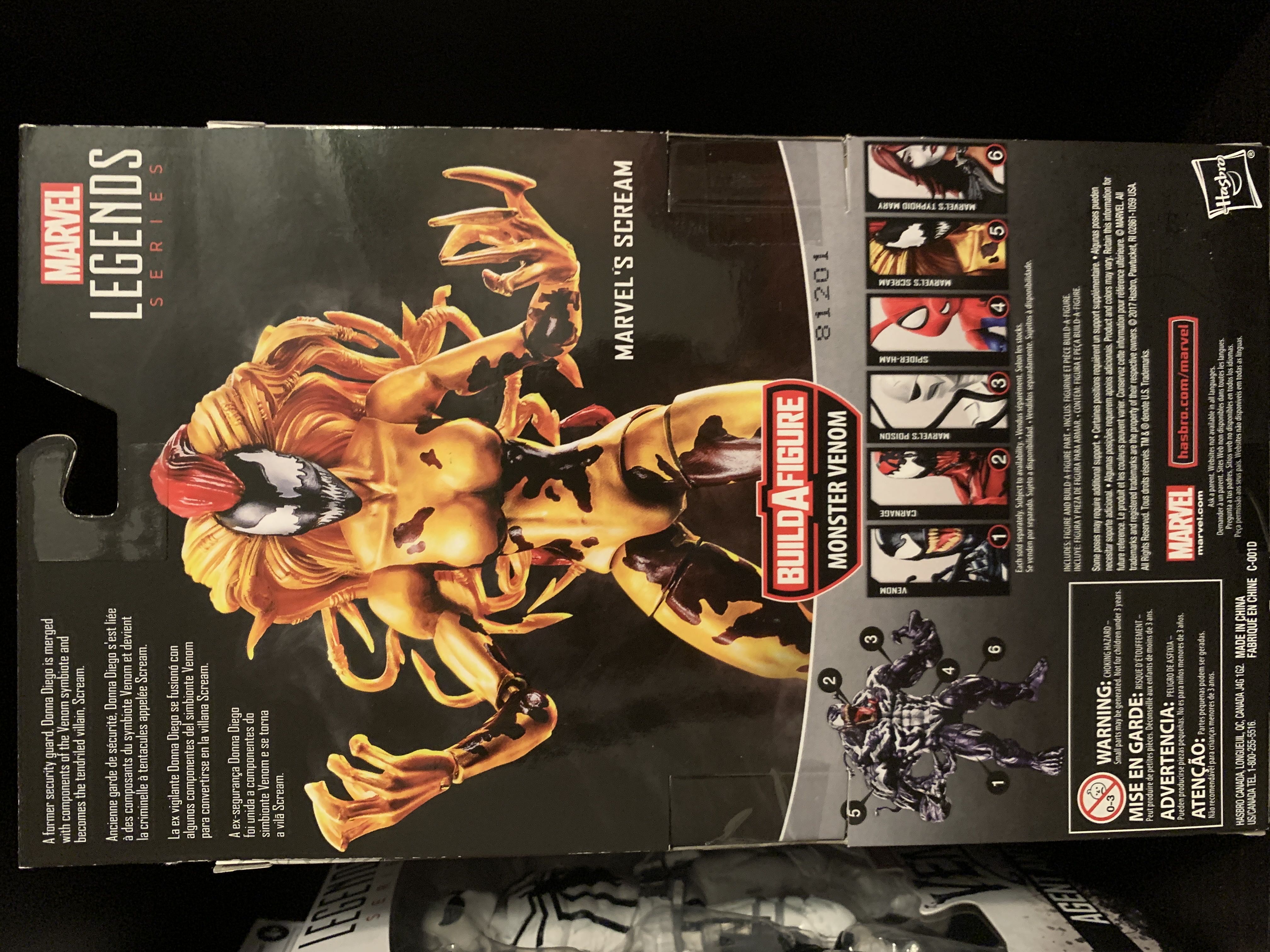 BAF Monster Venom: 5 Marvel’s Scream - Hasbro (Monster Venom BAF Wave) action figure collectible [Barcode 630509713608] - Main Image 4