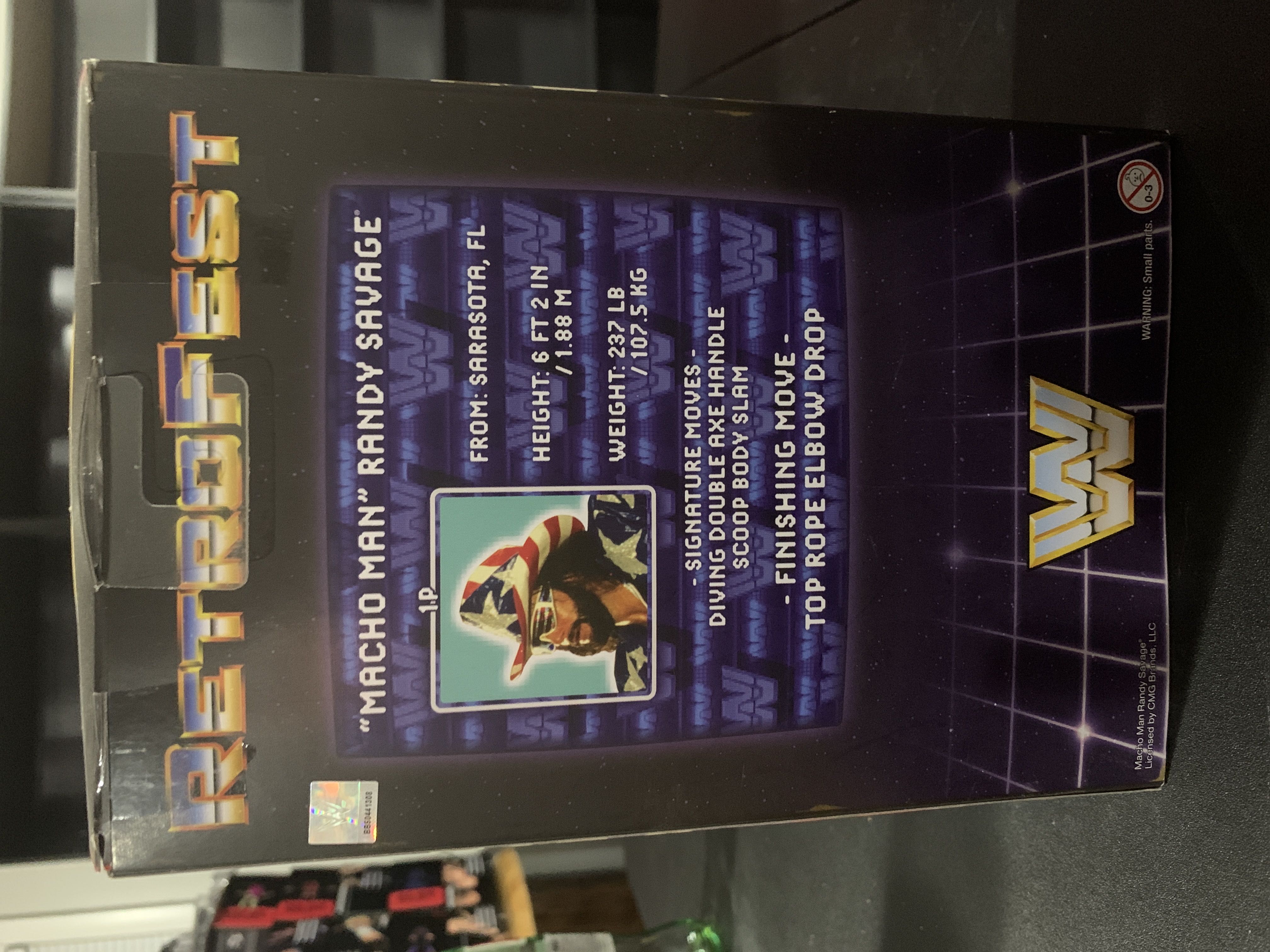 Macho Man Randy Savage  - Mattel (WWE Retrofest) action figure collectible [Barcode 887961603538] - Main Image 3