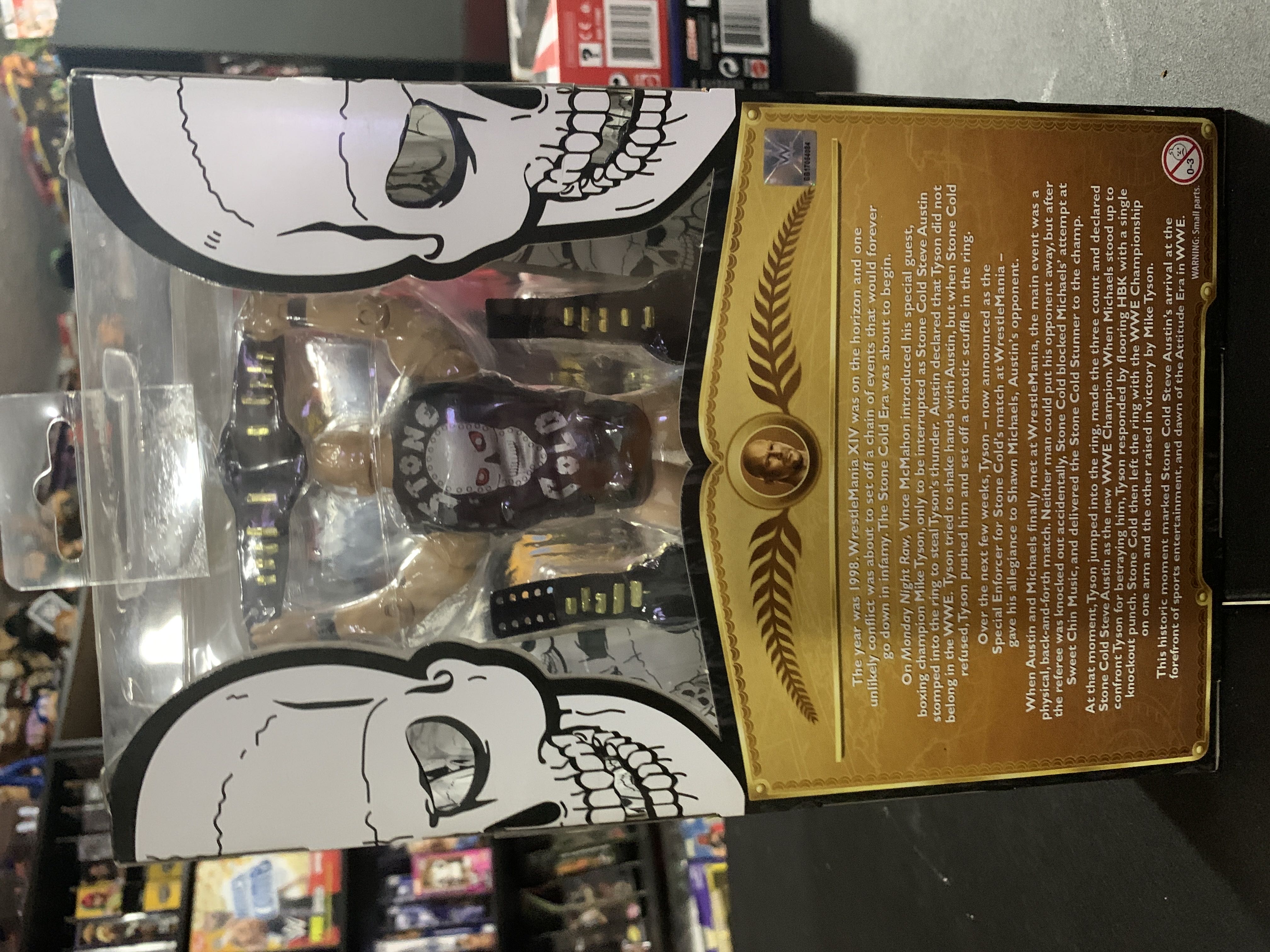 Stone Cold Steve Austin - Mattel (WWE Defining Moments) action figure collectible [Barcode 887961352443] - Main Image 2