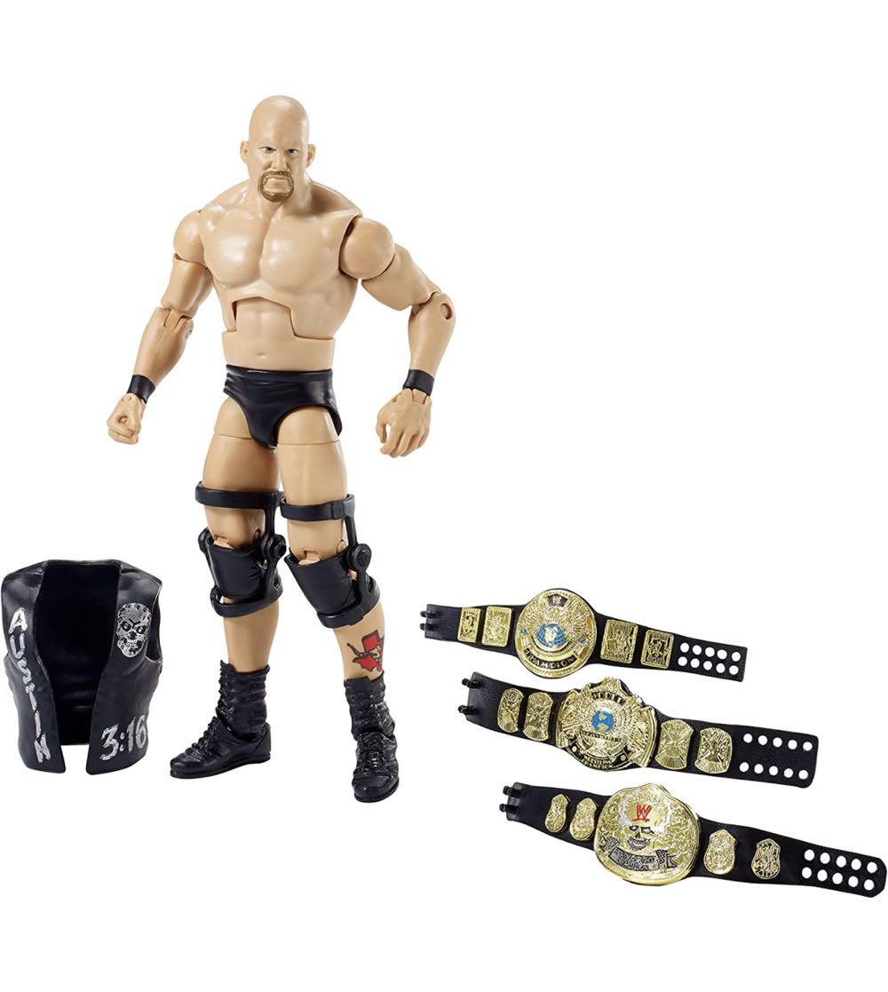 Stone Cold Steve Austin - Mattel (WWE Defining Moments) action figure collectible [Barcode 887961352443] - Main Image 3