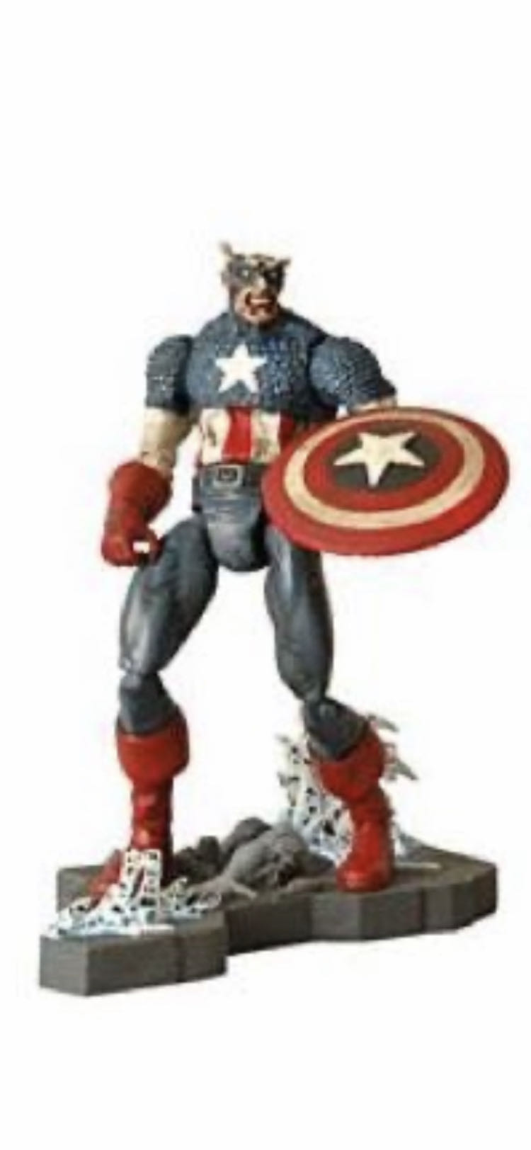 Marvel Select Zombie Colonel America - Diamond Select Toys (Marvel Select) action figure collectible [Barcode 699788108093] - Main Image 3