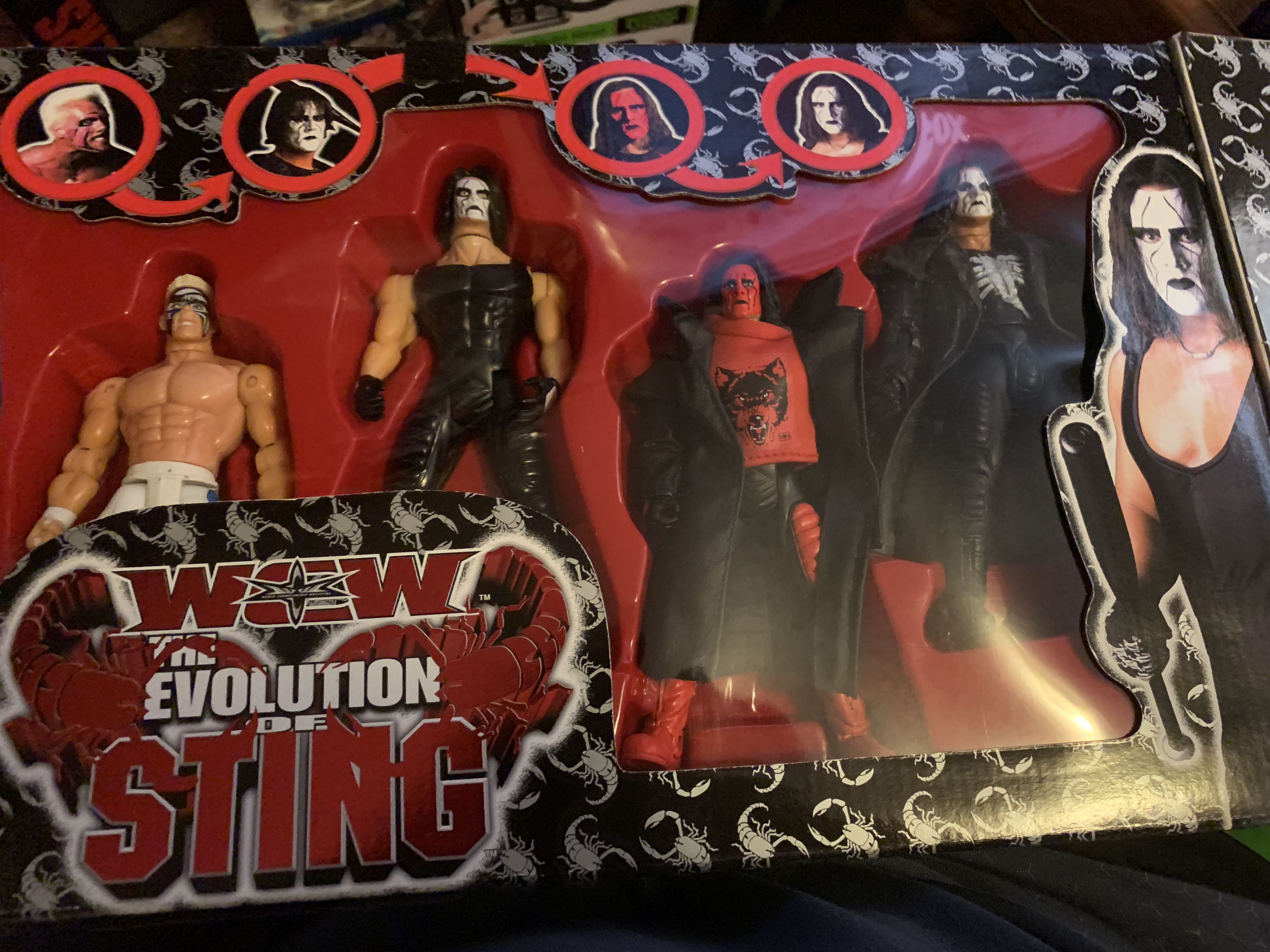 Wcw Evolution Of Sting - Toybiz (WCW Wrestling) action figure collectible [Barcode 035112775850] - Main Image 2