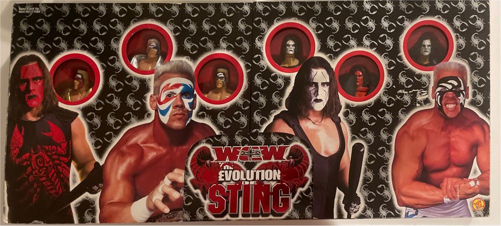 Wcw Evolution Of Sting - Toybiz (WCW Wrestling) action figure collectible [Barcode 035112775850] - Main Image 4