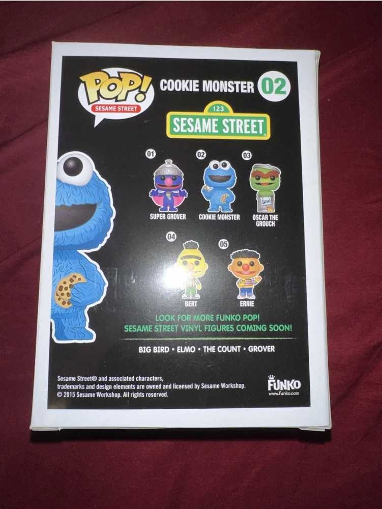 Funko Pop! Limited Edition Comic Con Flocked Cookie Monster 02 - Funko Pop action figure collectible [Barcode 849803049133] - Main Image 3