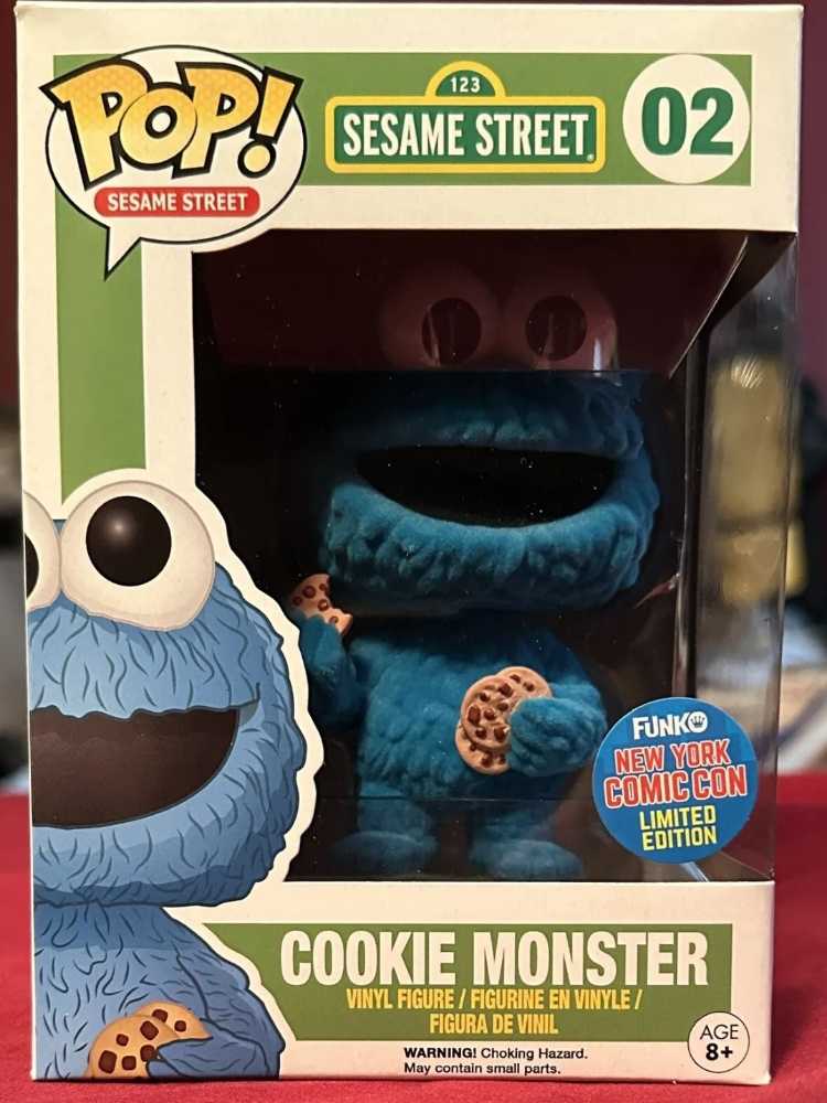 Funko Pop! Limited Edition Comic Con Flocked Cookie Monster 02 - Funko Pop action figure collectible [Barcode 849803049133] - Main Image 4