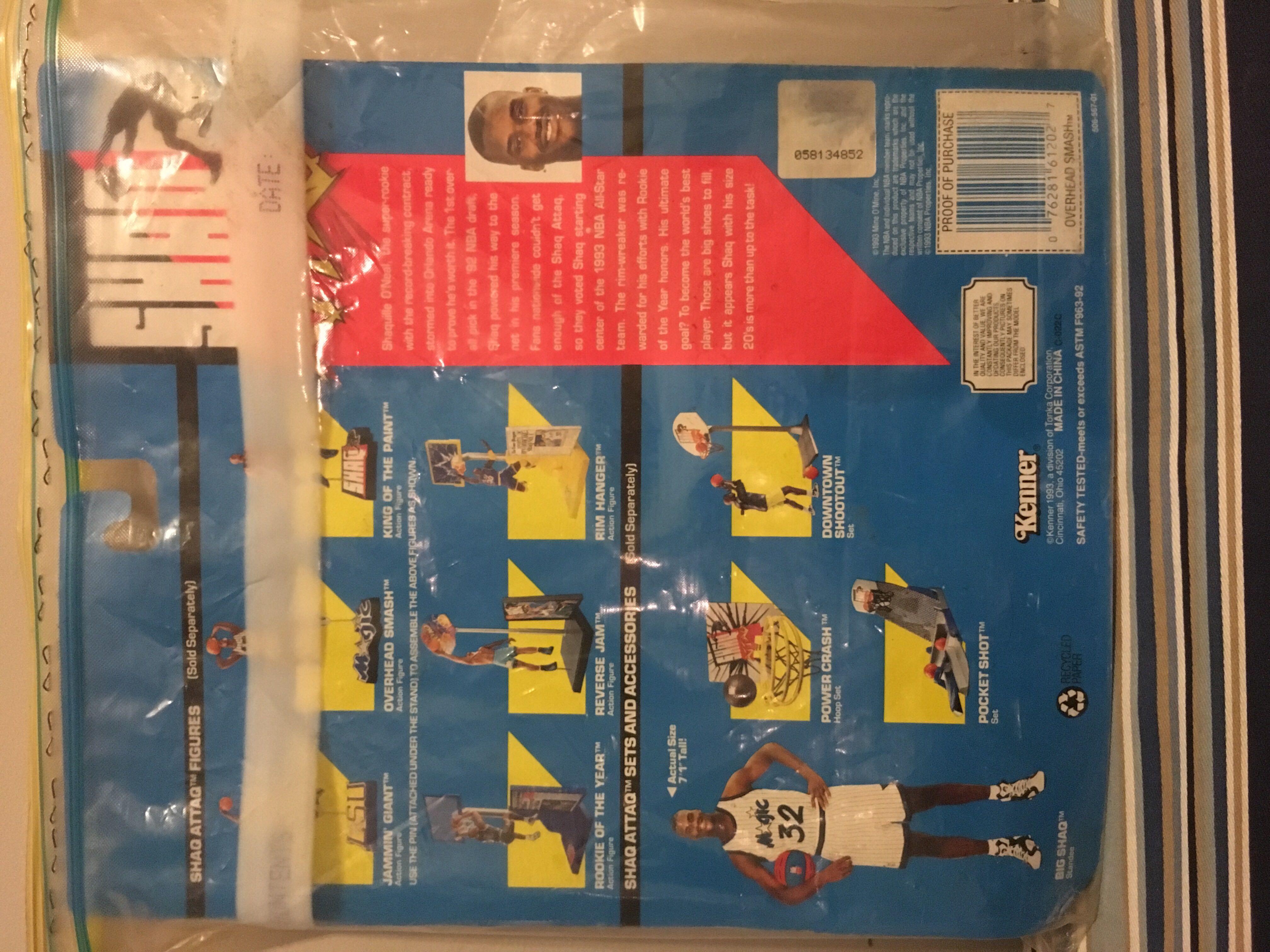 Shaquille • Overhead Smash - Kenner (Shaq Attaq) action figure collectible [Barcode 076281612027] - Main Image 2