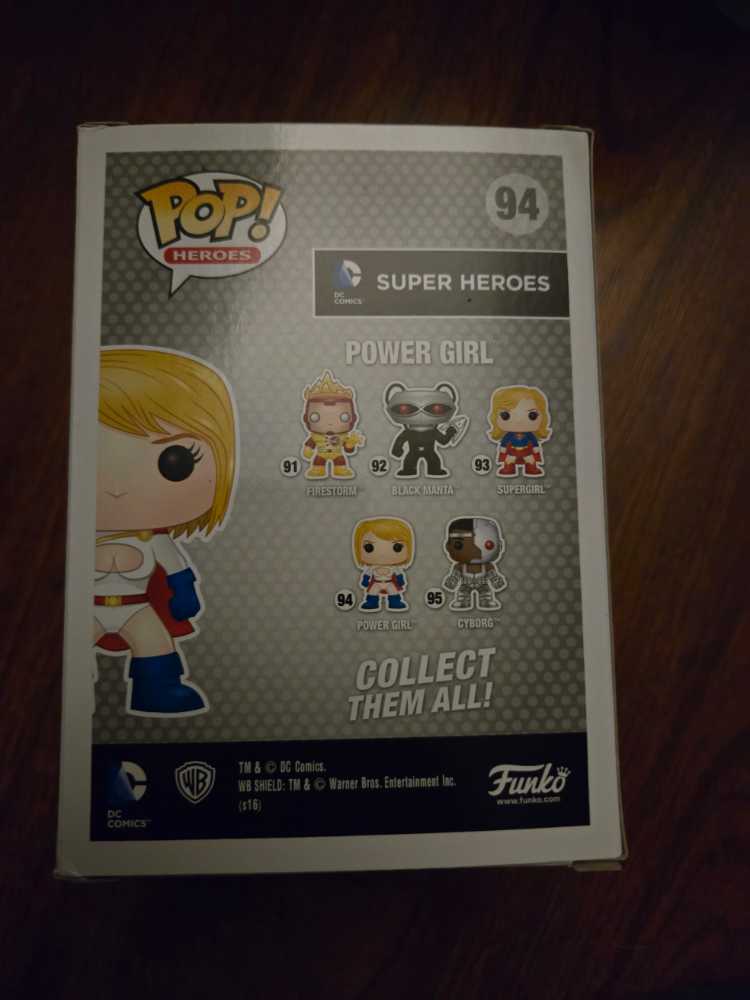 Power Girl  # 94 - Funko (Funko Pop) action figure collectible [Barcode 849803086787] - Main Image 2