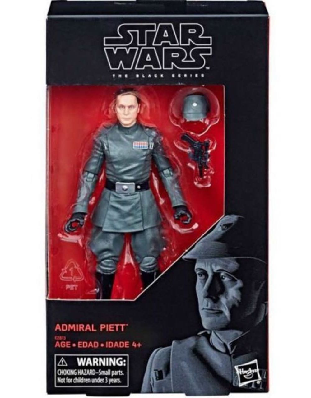 Admiral Piett - Hasbro (Star Wars Black 6”) (Starwars Black 6 inch) action figure collectible [Barcode 630509704798] - Main Image 3