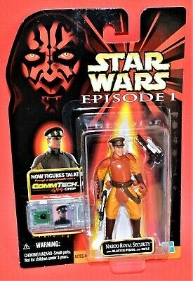 Naboo Royal Security w/ Blaster Pistol and Rifle - Hasbro (Episode 1 (commtech Chip)) action figure collectible [Barcode 076281840796] - Main Image 3