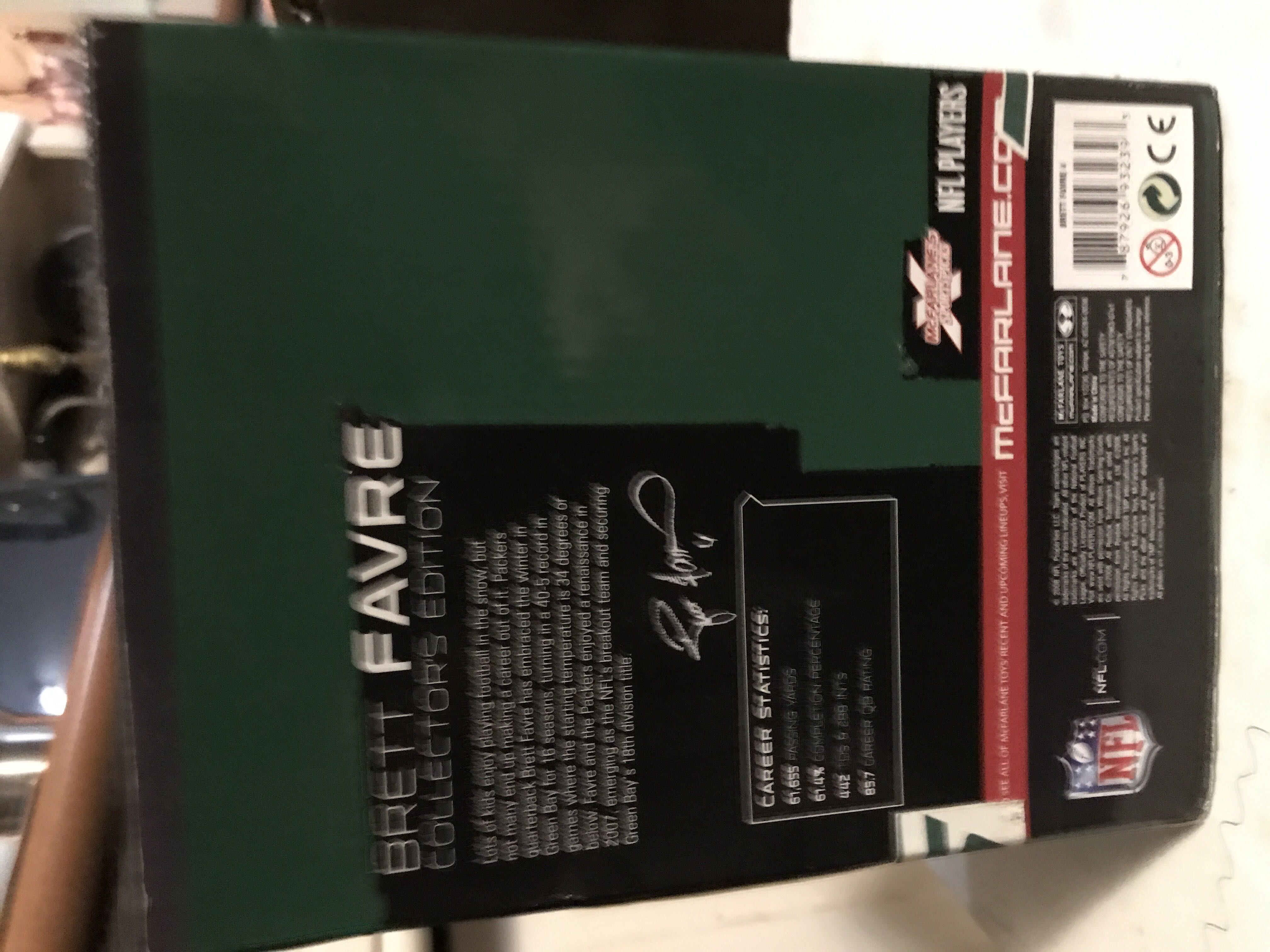 Brett Favre 1984 Jets Retro Uniform - McFarlane Toys (NFL) action figure collectible [Barcode 787926932393] - Main Image 2