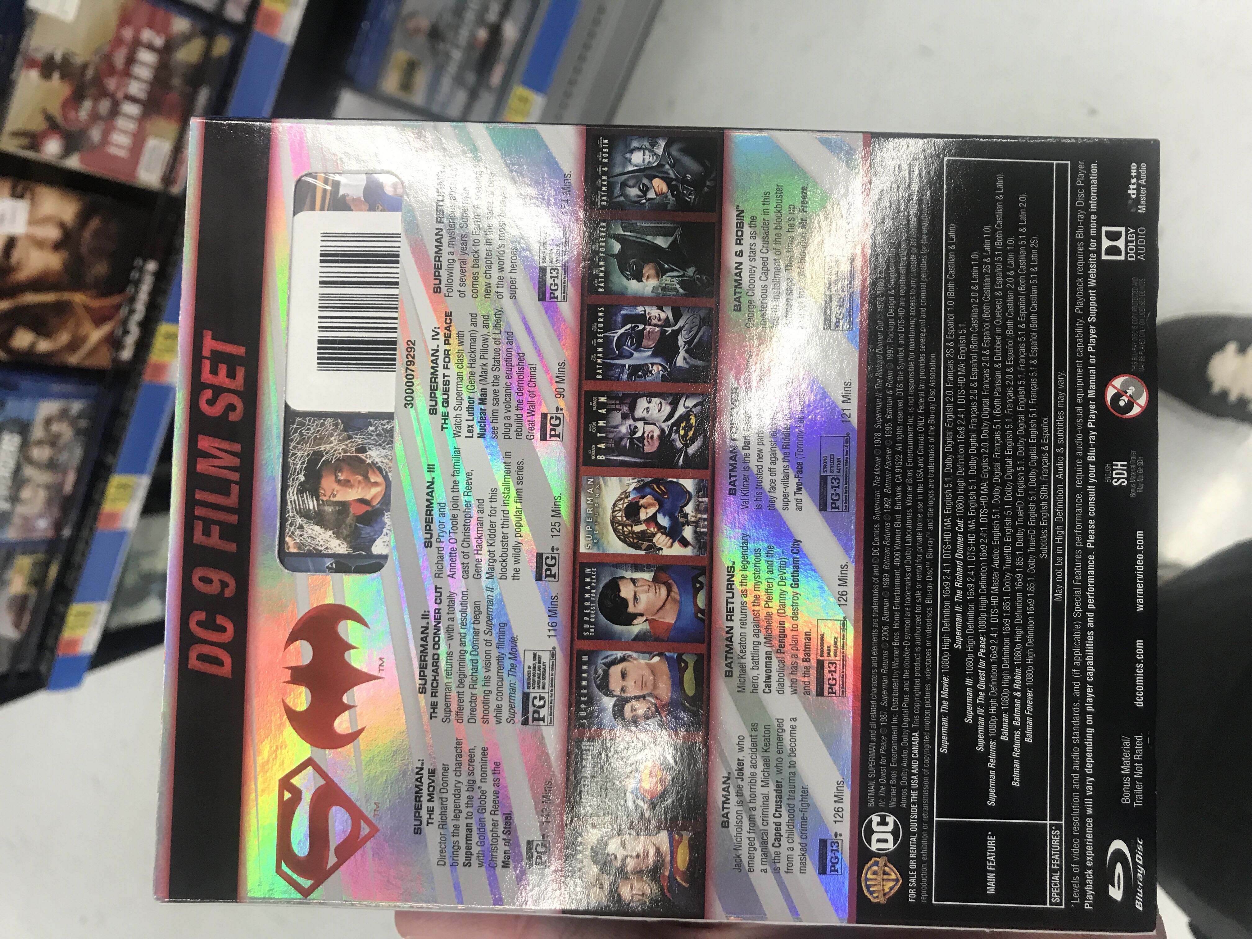 Batman Superman 9 Movie Set  action figure collectible [Barcode 883929648597] - Main Image 2