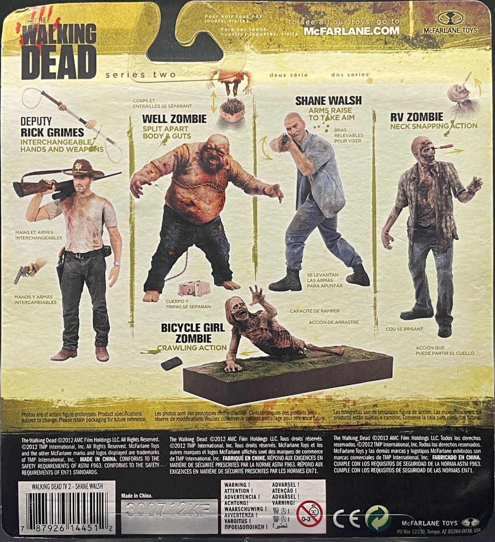 The Walking Dead T.V. Series 2: Shane Walsh - McFarland Toys (The Walking Dead) action figure collectible [Barcode 787926144512] - Main Image 2