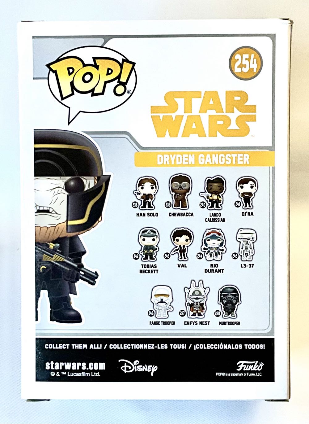 #254 Dryden Gangster - Funko (Funko Pop!) action figure collectible [Barcode 889698269872] - Main Image 2