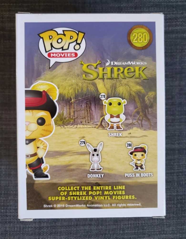 Puss in Boots Funko Pop RARE VAULTED 280 Shrek  - Funko Pop action figure collectible [Barcode 849803055479] - Main Image 2