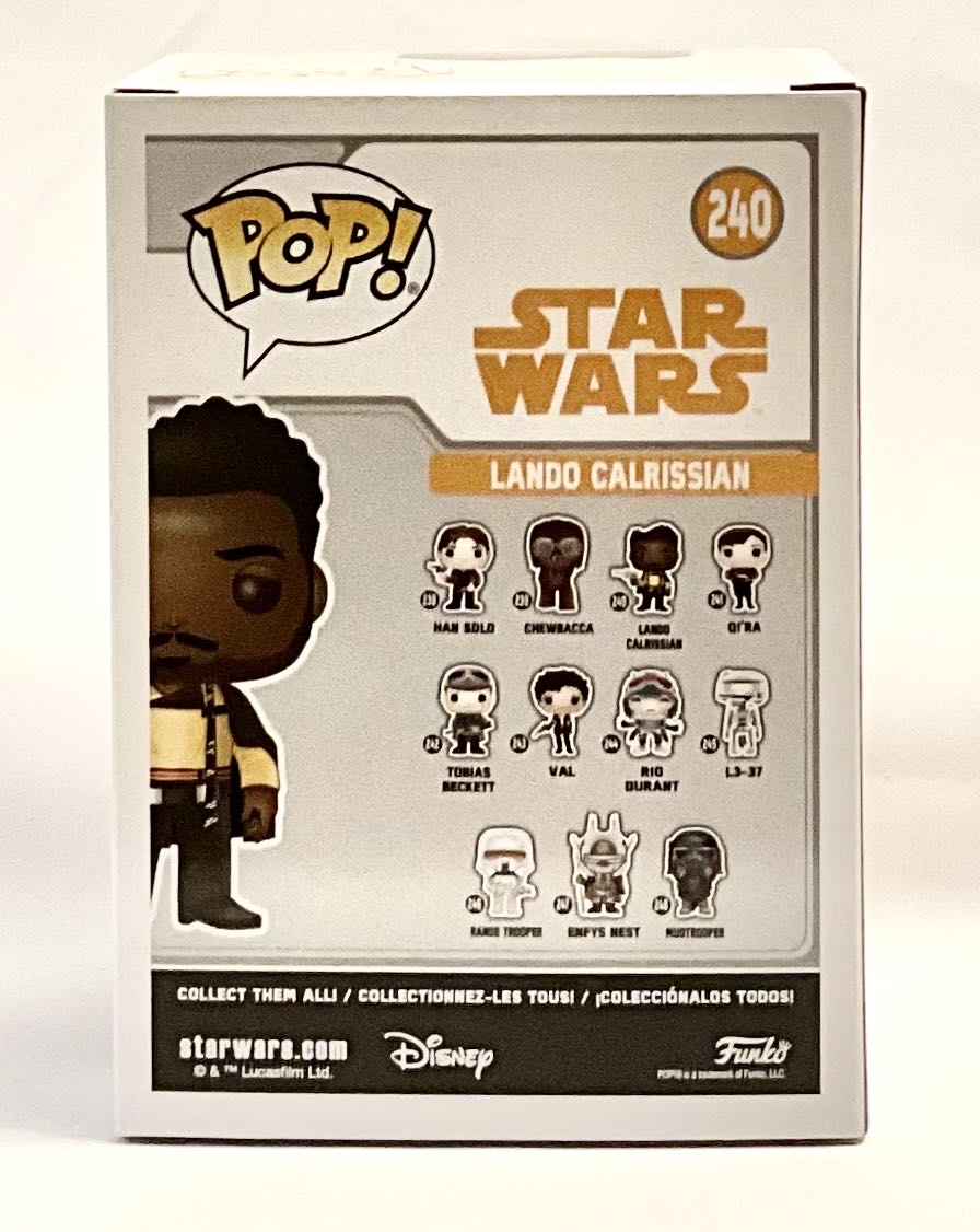 #240 Lando Calrissian  (Funko Pop!) action figure collectible [Barcode 889698269827] - Main Image 2