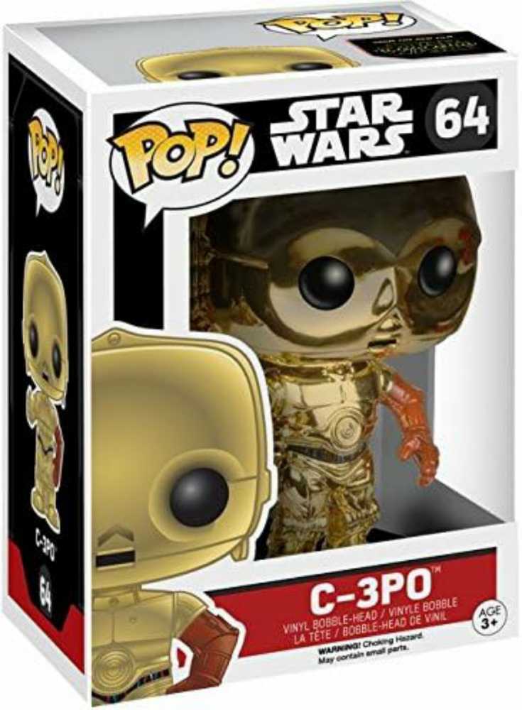 Star Wars: Funko Pop! Star Wars Episode VII: The Force Awakens - C3PO #64 - Funko Pop! Movies (Star Wars) action figure collectible [Barcode 849803062194] - Main Image 2