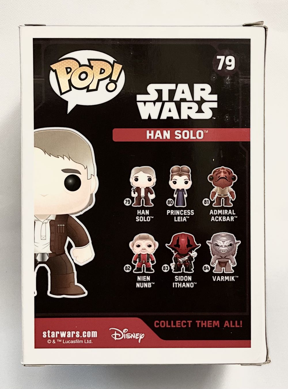 Han Solo  (Funko Pop) action figure collectible [Barcode 849803065843] - Main Image 2