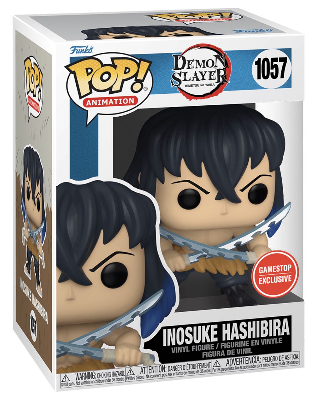Inosuke Hashibira (Demon Slayer) 1057 T-shirt/ Game Stop Exclusive  action figure collectible [Barcode 889698137294] - Main Image 4