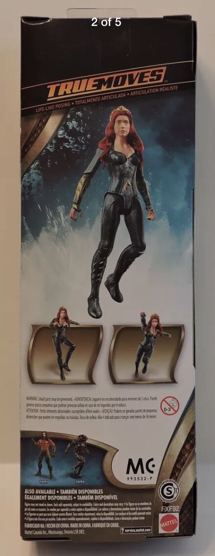 Aquman Movie 12 inch Mera True-Moves - DC Mattel (Aquaman Movie) action figure collectible [Barcode 887961690118] - Main Image 4