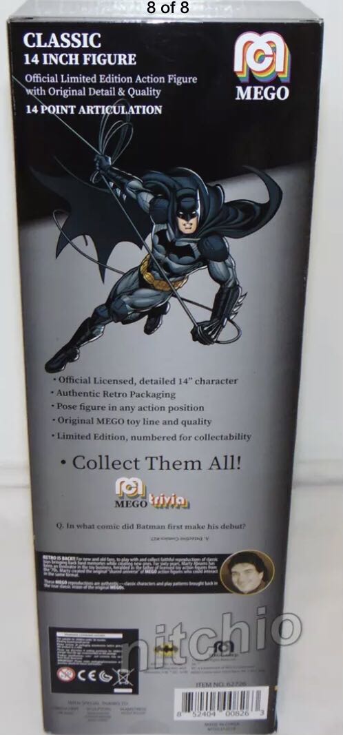 Batman - Mego Corp (Batman) action figure collectible [Barcode 852404008263] - Main Image 2