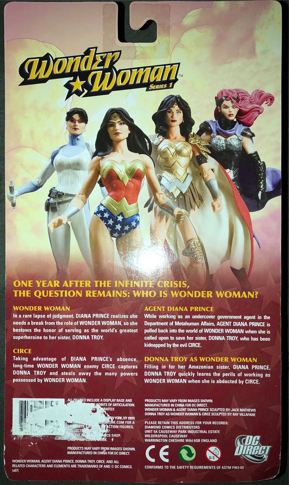 Wonder Woman Series 1 - Agent Diana Prince  action figure collectible [Barcode 0761941260723] - Main Image 2