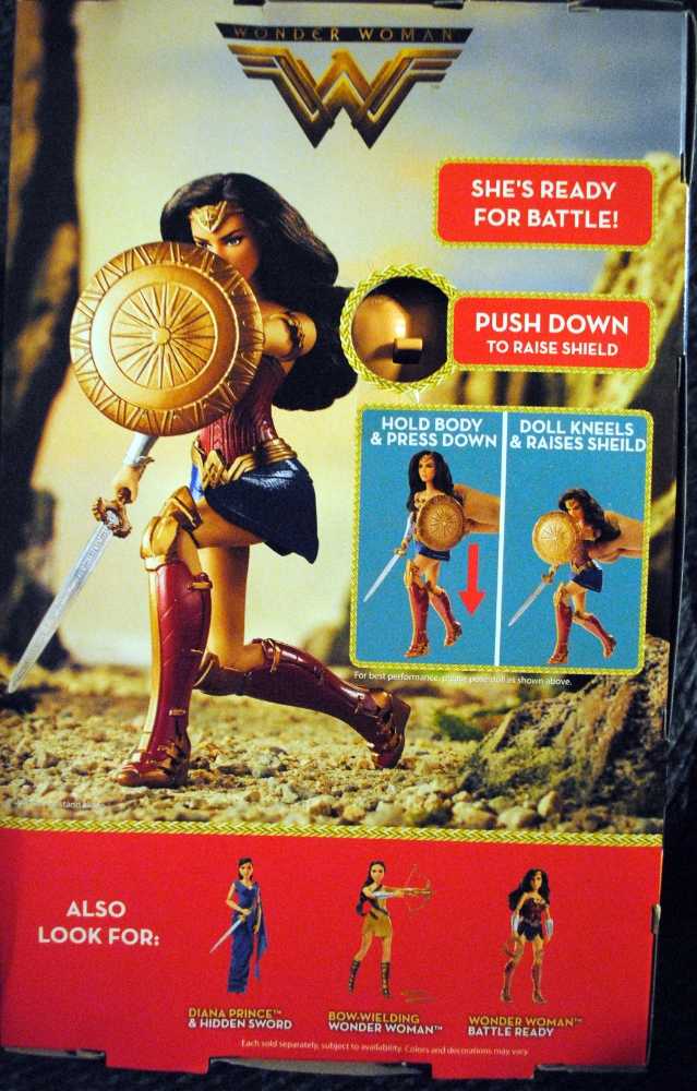 Wonder Woman Movie -  Battle Ready Wonder Woman  - DC Mattel (The Wonder Woman Movie) action figure collectible [Barcode 0887961466584] - Main Image 2