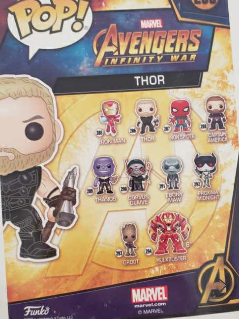 THOR - Funko (Avengers Infinity Wars) action figure collectible [Barcode 889698264648] - Main Image 2