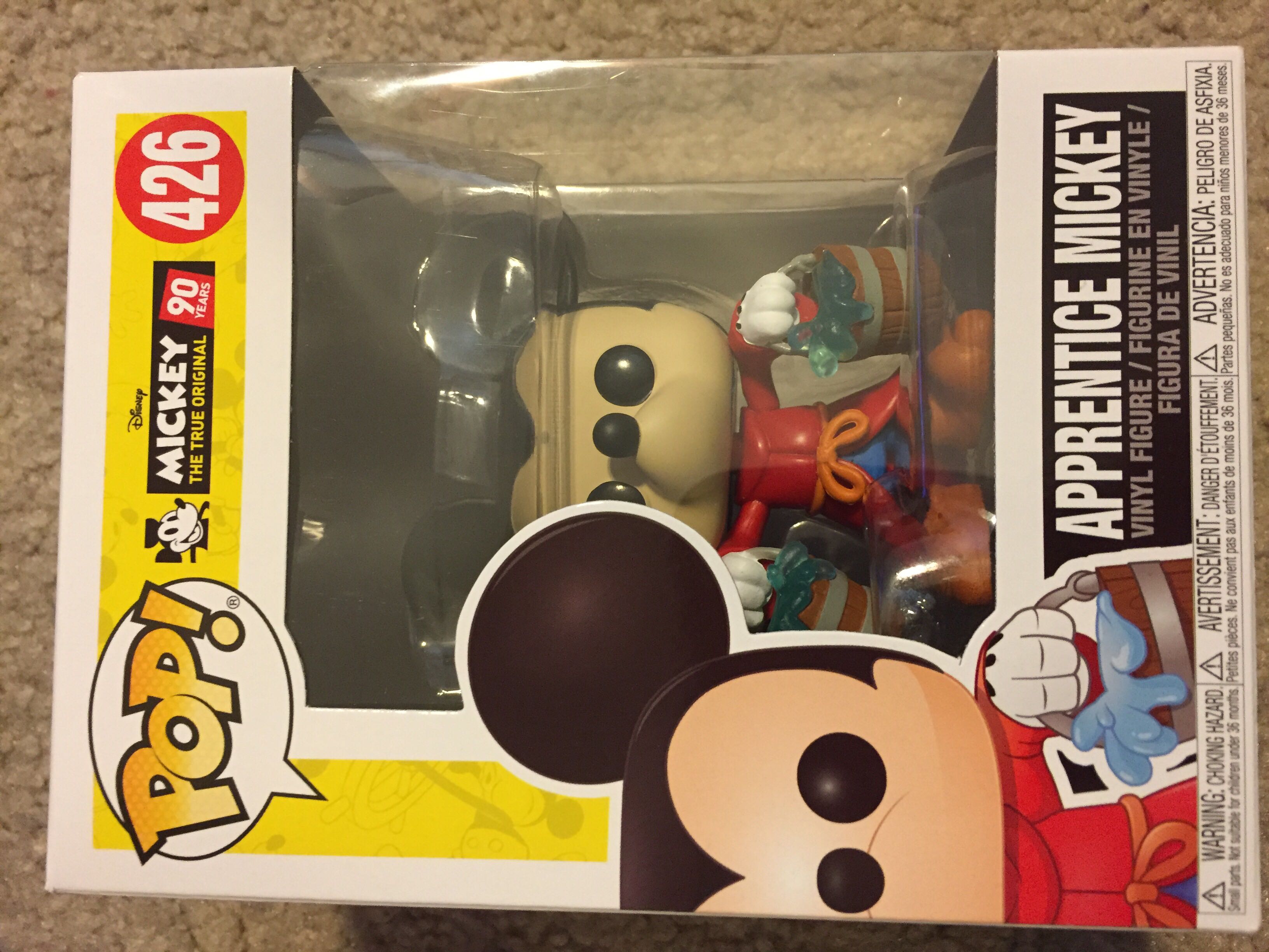 Pop! Disney (Mickey The True Original): #426 Apprentice Mickey - Funko (Mickey The True Original 90 Years) action figure collectible [Barcode 889698321846] - Main Image 2