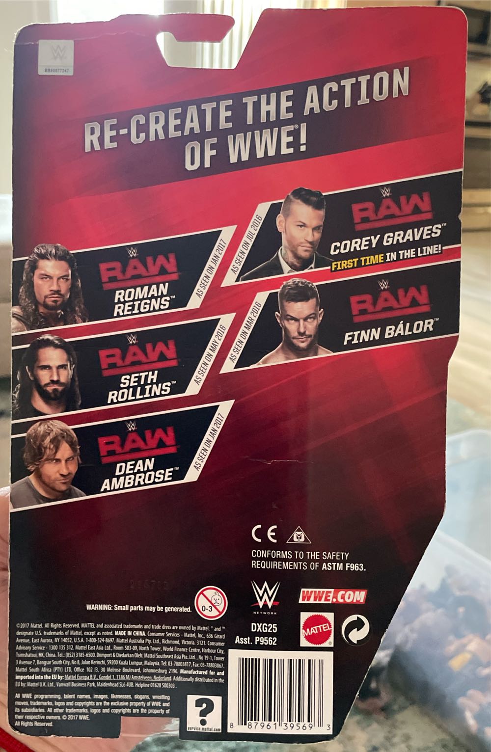 Corey Graves - Mattel (WWE Basic Series 77) action figure collectible [Barcode 887961395693] - Main Image 2