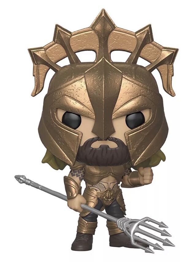 Aquaman - Arthur Curry FUNKO Pop Heroes AQUAMAN Arthur Curry as Gladiator 244 4in Vinyl Action Figure - Funko Pop! (POP! HEROES) action figure collectible [Barcode 889698311762] - Main Image 2