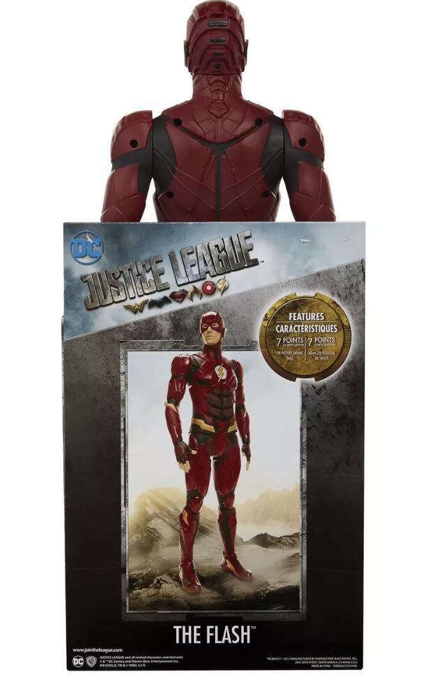 Big-Figs Justice League Movie The Flash 18” - Jakks Pacific (DC Comics) action figure collectible [Barcode 039897445441] - Main Image 2