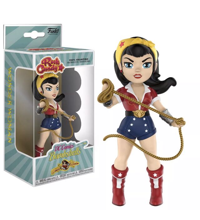 Wonder Woman - Funko Rock Candy: DC Bombshells-Wonder Woman Collectible Toy - Funko (DC Bombshells) action figure collectible [Barcode 889698237758] - Main Image 1