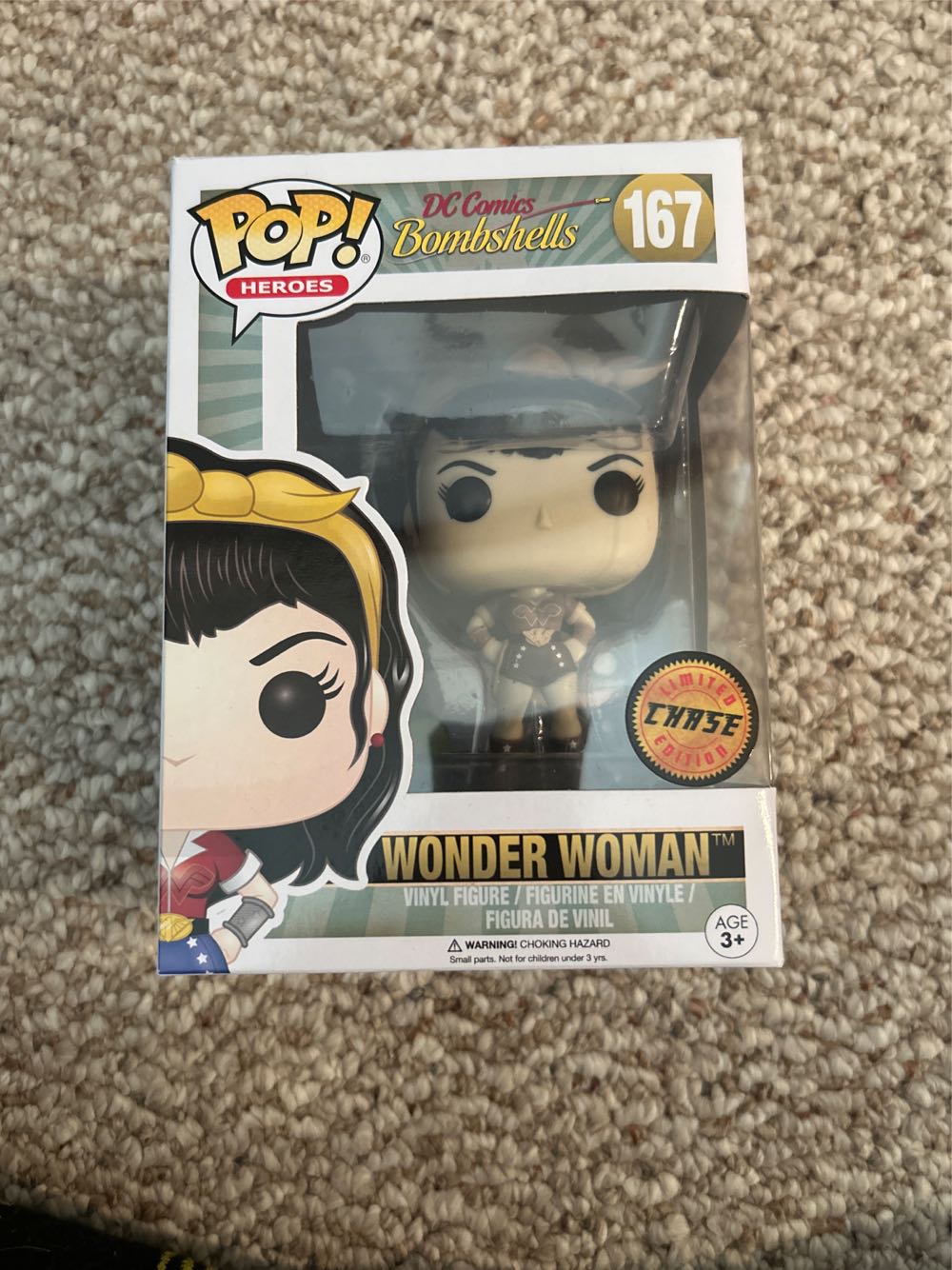Wonder Woman Funko POP Heroes: 167 DC Bombshell Wonder Woman Chase Version - Funko Pop! (POP! HEROES) action figure collectible [Barcode 889698128537] - Main Image 2