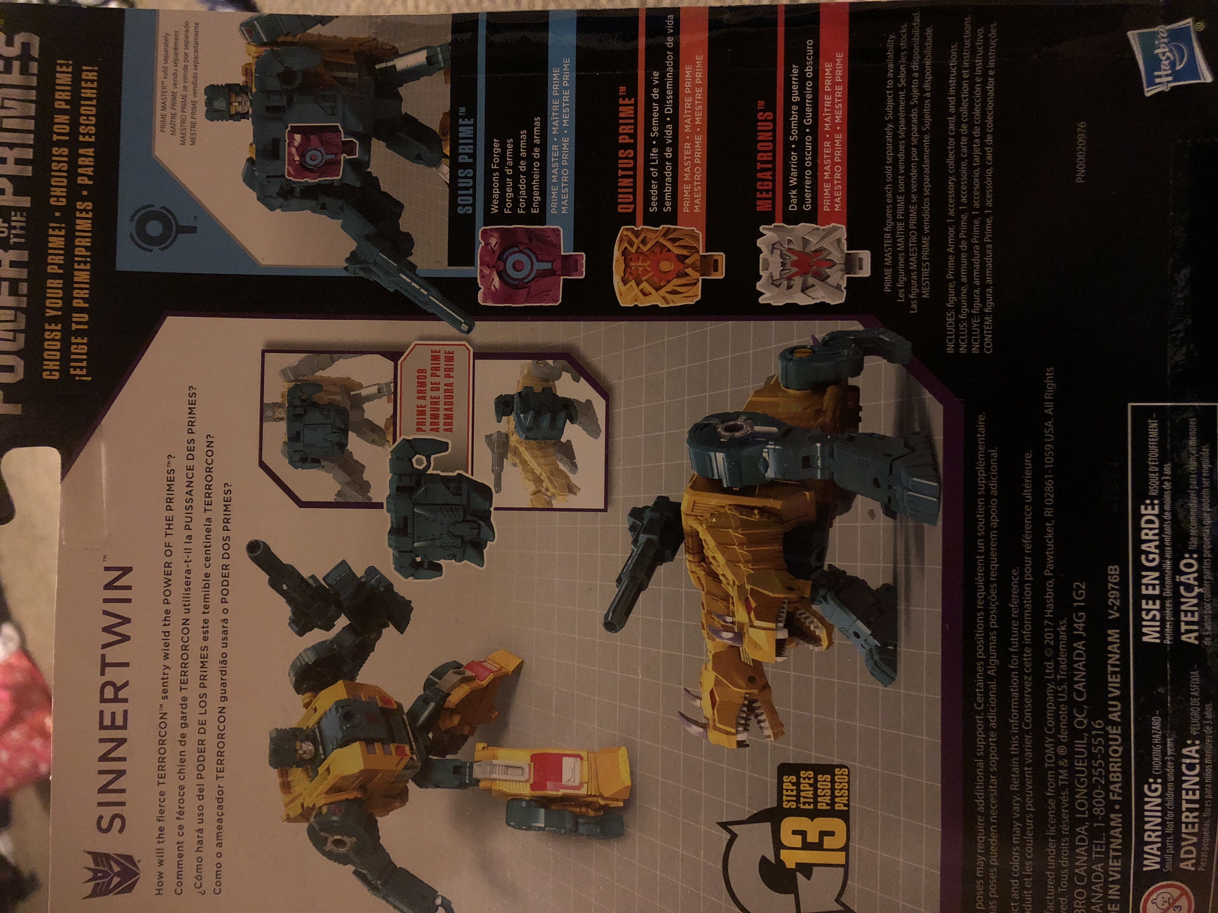 Transformers Power Of The Primes Sinnertwin Terrorcon - Hasbro (Power Of The Primes) action figure collectible [Barcode 630509701216] - Main Image 2