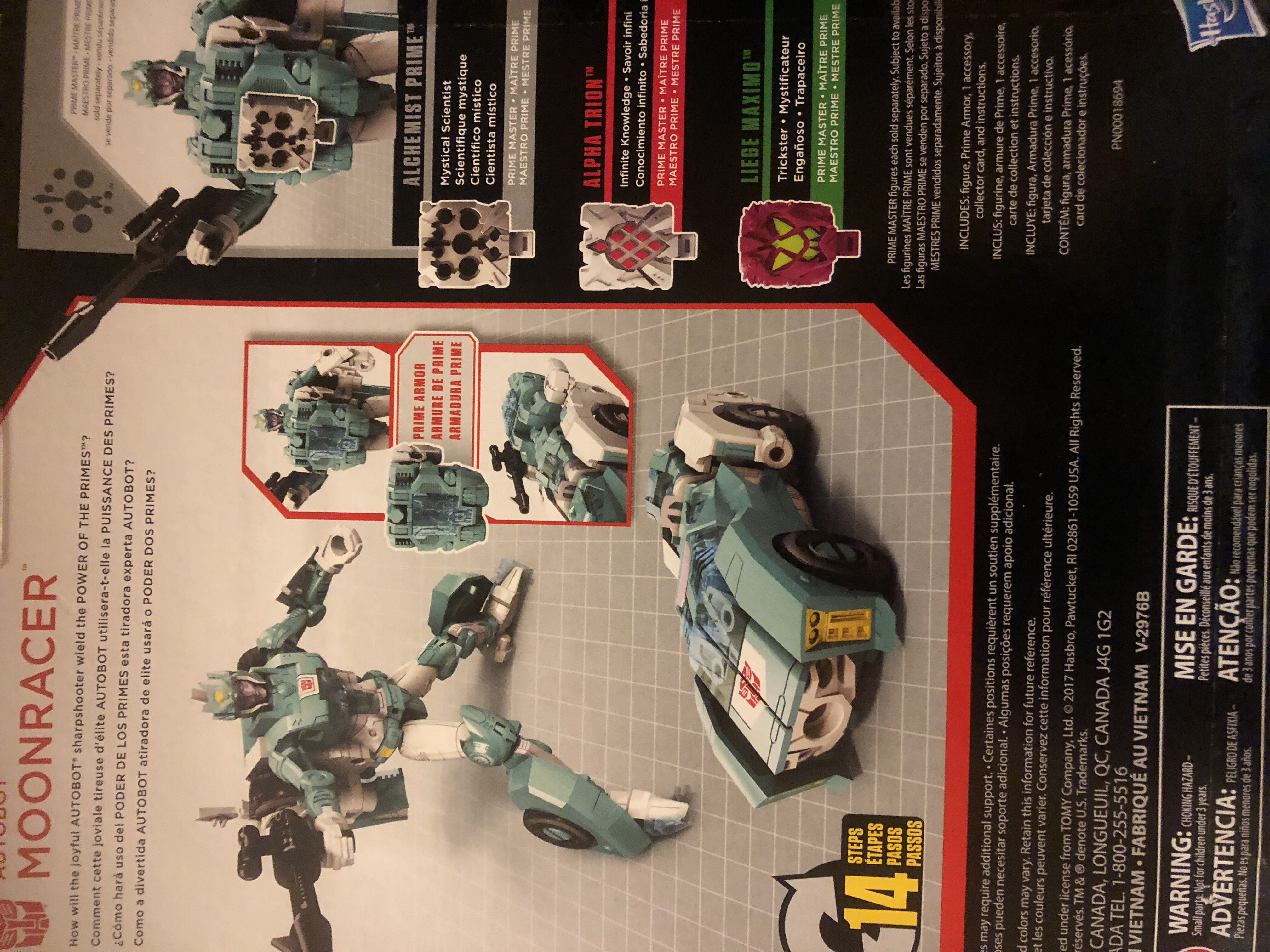 PP-16 Autobot Moonracer ✅ - Hasbro (Transformers: PW Trilogy Power Of The Primes) action figure collectible [Barcode 630509659272] - Main Image 2