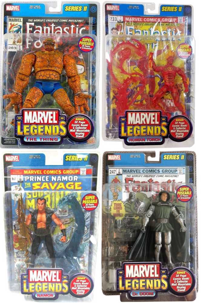 Toybiz Marvel Legends Series II Human Torch Variant  - Toy Biz (Legends Series) action figure collectible [Barcode 086892701546] - Main Image 4