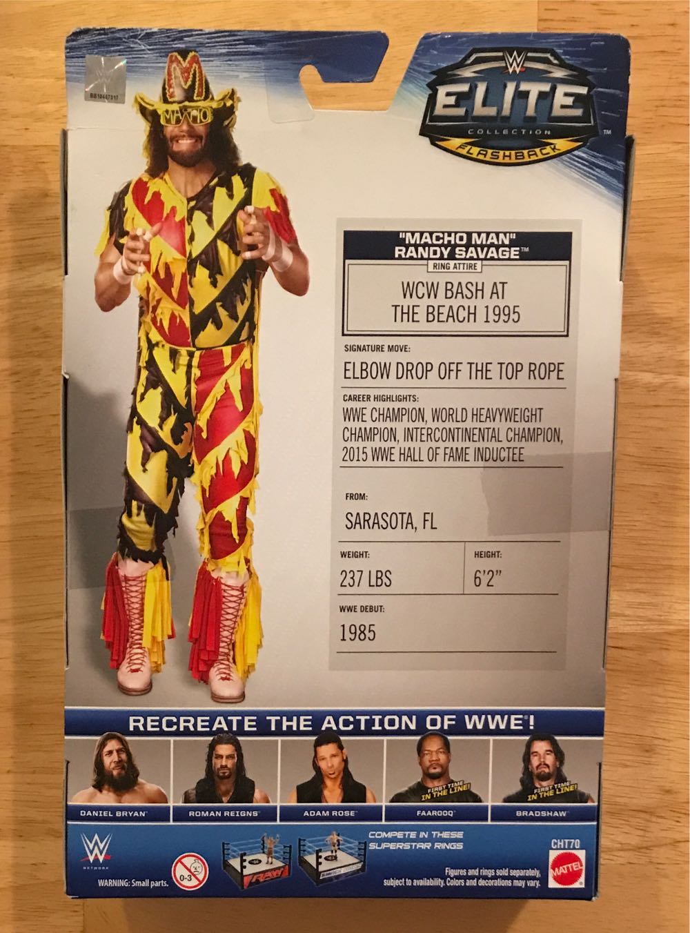 “Macho Man” Randy Savage - Mattel (WWE Elite Series) action figure collectible [Barcode 887961088045] - Main Image 2