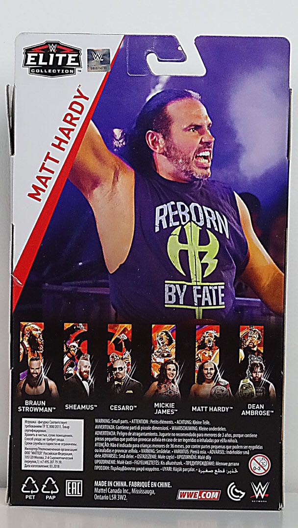 WWE Elite #58 Matt Hardy  - Mattel (WWE) action figure collectible [Barcode 887961572667] - Main Image 4