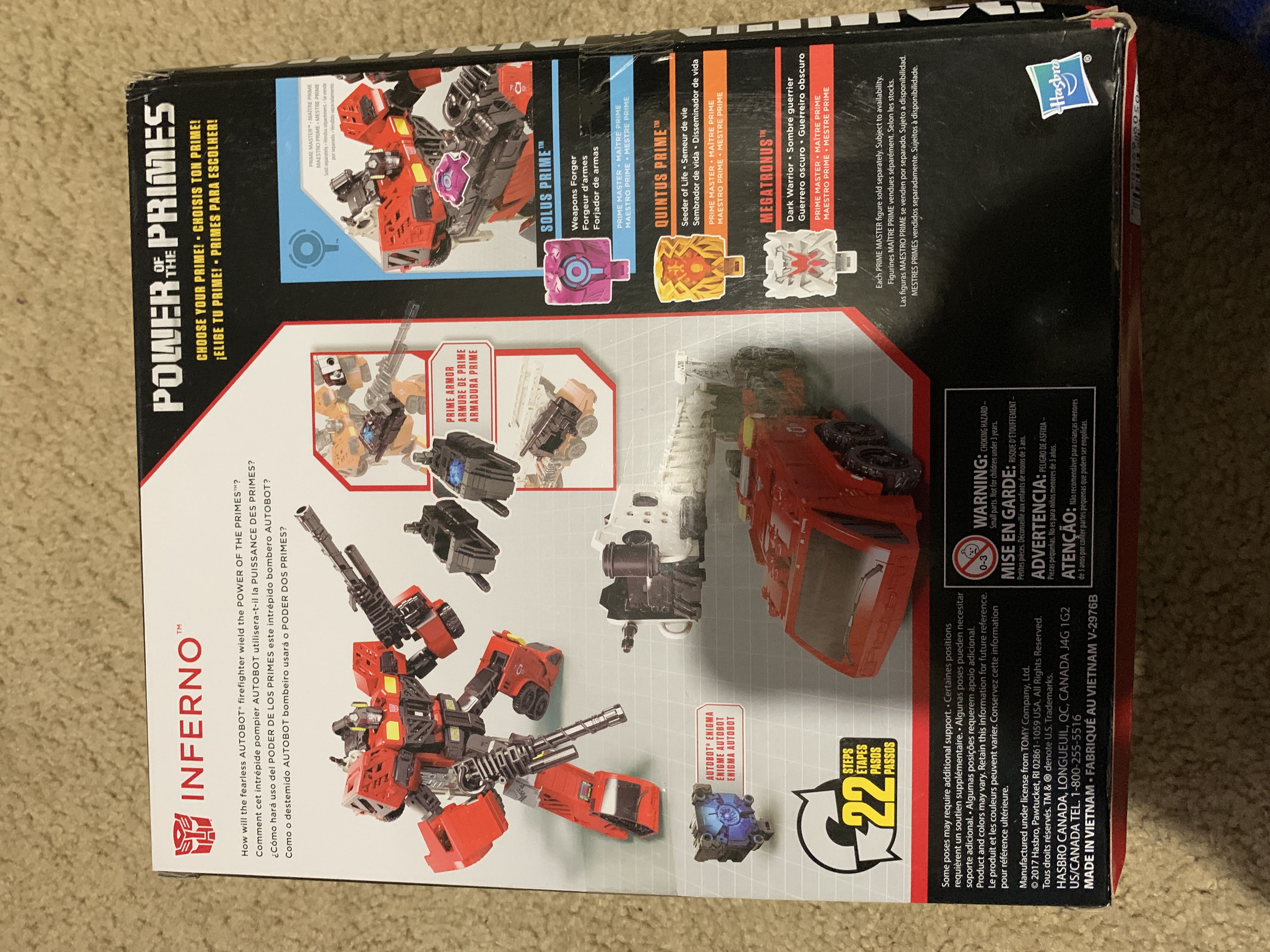 Transformers Power Of The Primes Inferno - Hasbro (Voyager Class) action figure collectible [Barcode 630509699049] - Main Image 2