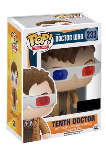 Tenth Doctor with 3D Glasses - Funko Pop (Doctor Who) action figure collectible - Main Image 2
