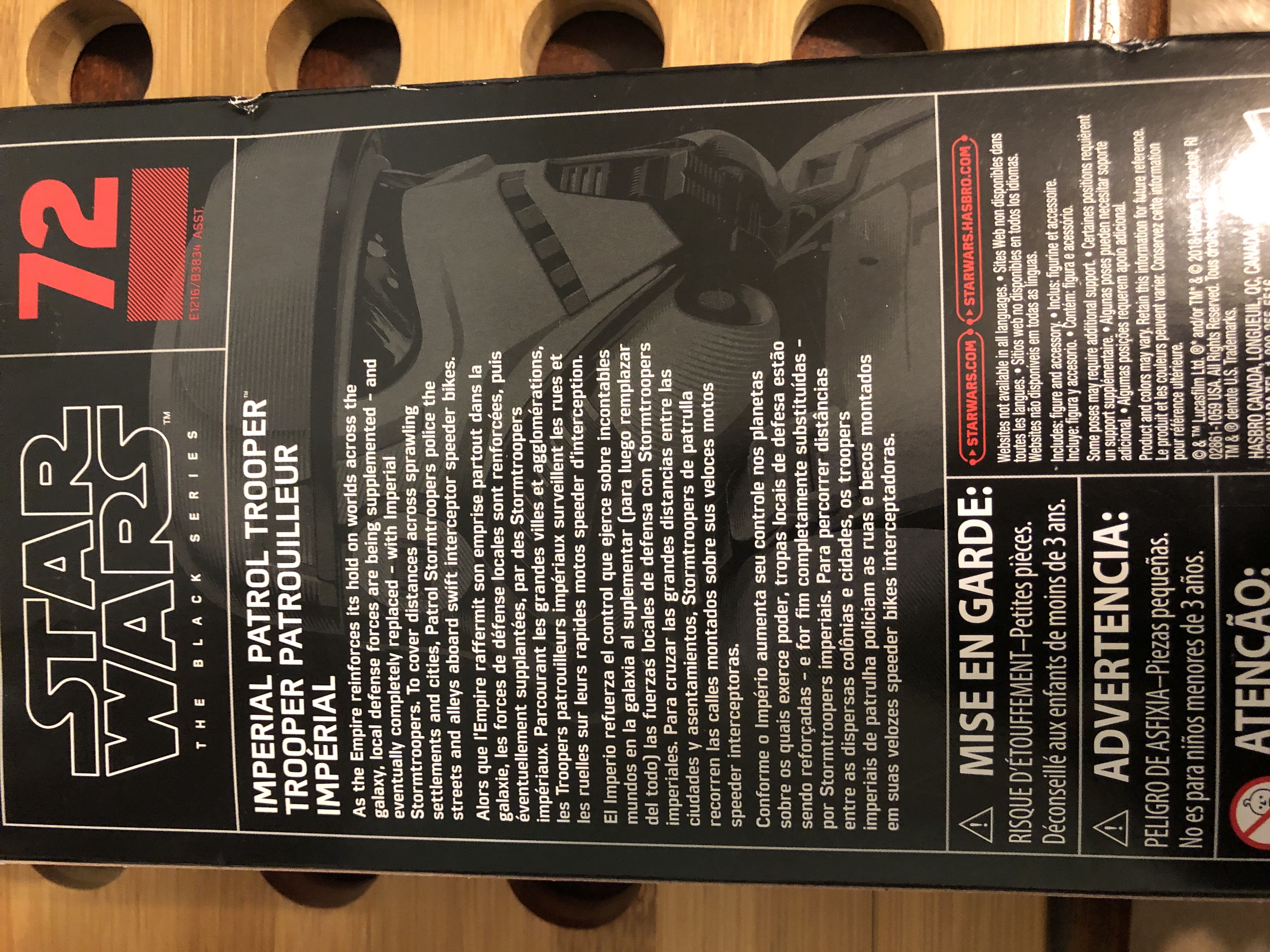 Imperial Patrol Trooper - Hasbro (Black Series (6”)) action figure collectible [Barcode 630509732975] - Main Image 2