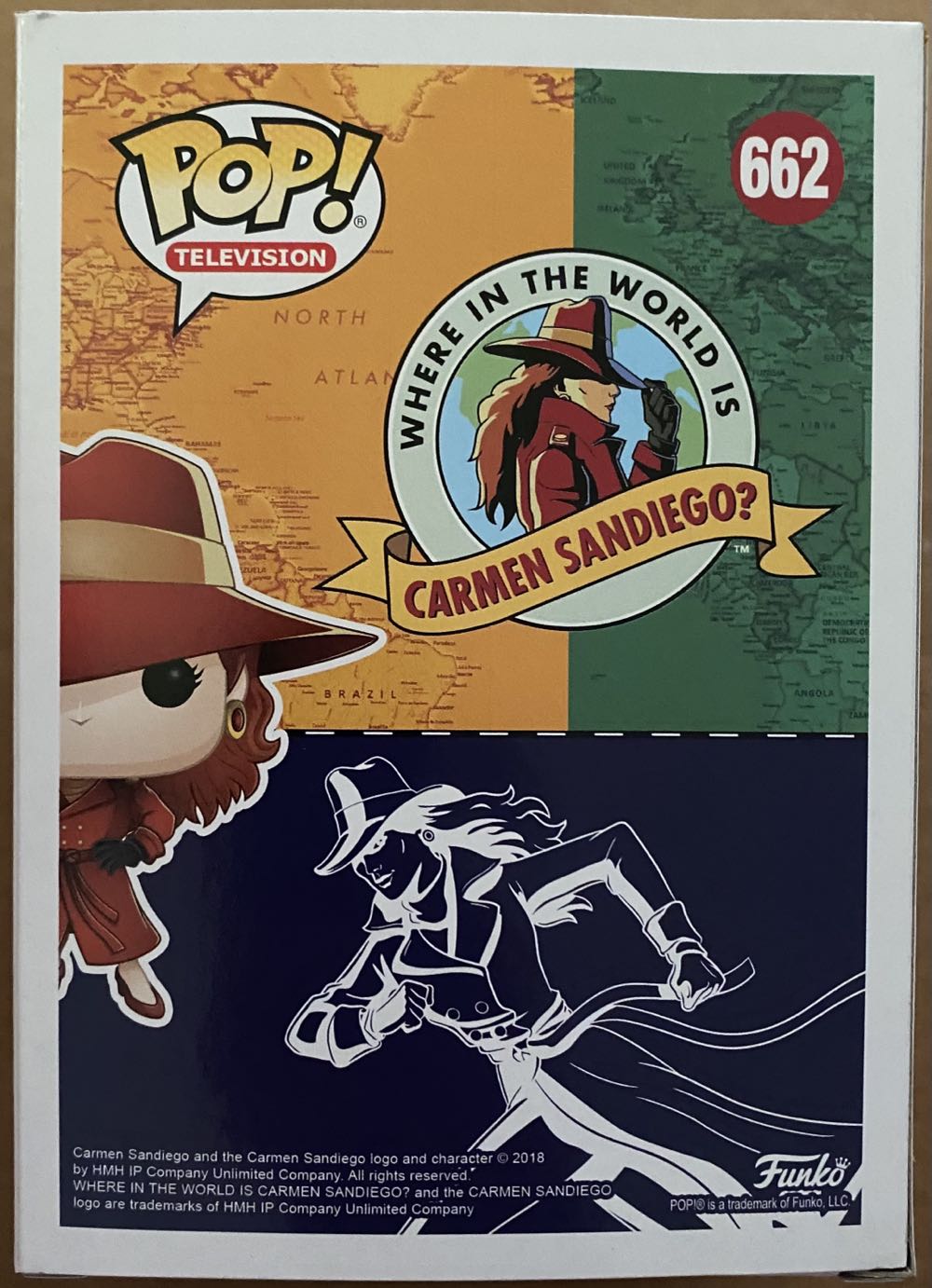 Pop! Television (Carmen Sandiego): #662 Carmen Sandiego Solto - Funko (Where In The World Is Carmen Sandiego?) action figure collectible [Barcode 889698320399] - Main Image 3