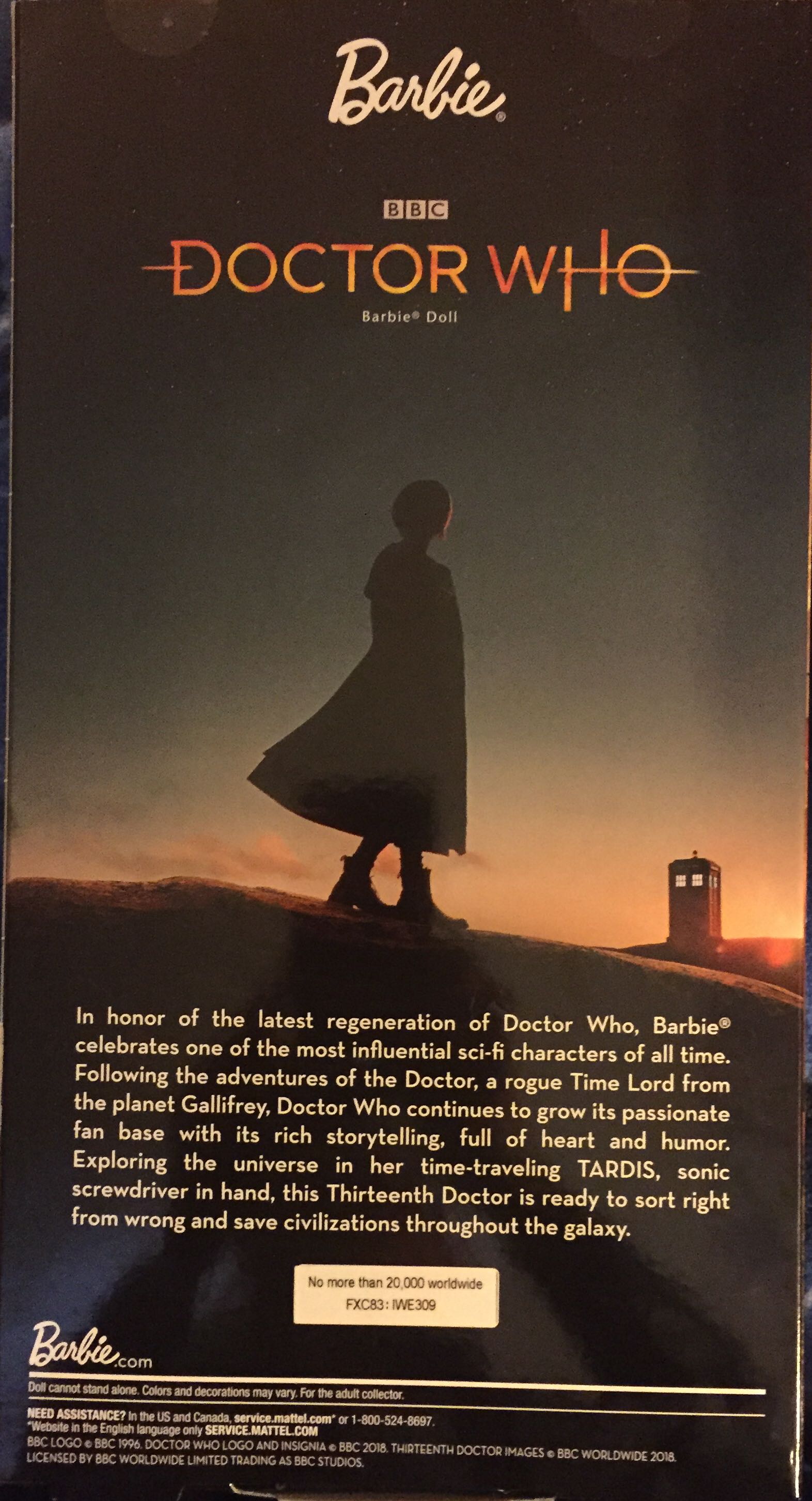 Barbie Signature - Mattel (BBC Doctor Who) action figure collectible [Barcode 887961687996] - Main Image 2